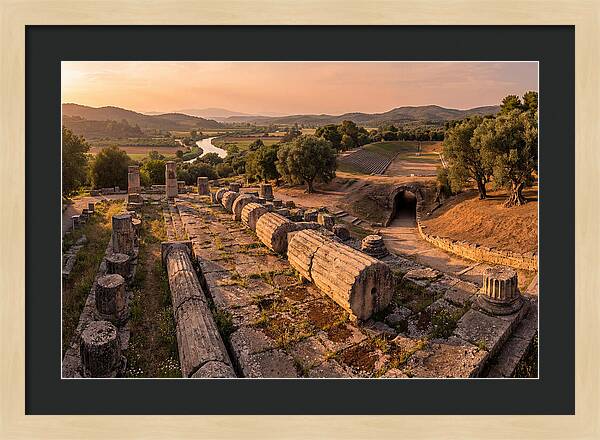 Ancient Olympia At Golden Hour