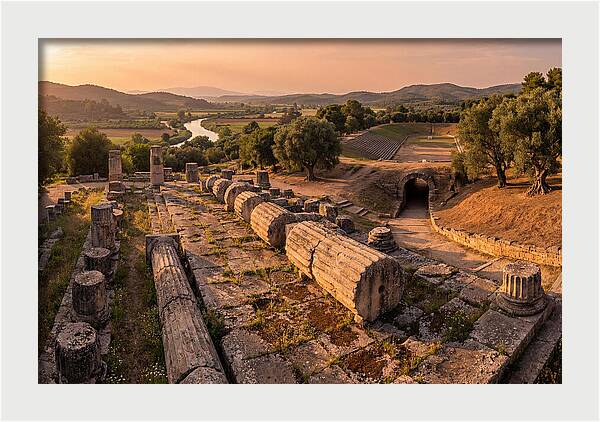 Ancient Olympia At Golden Hour