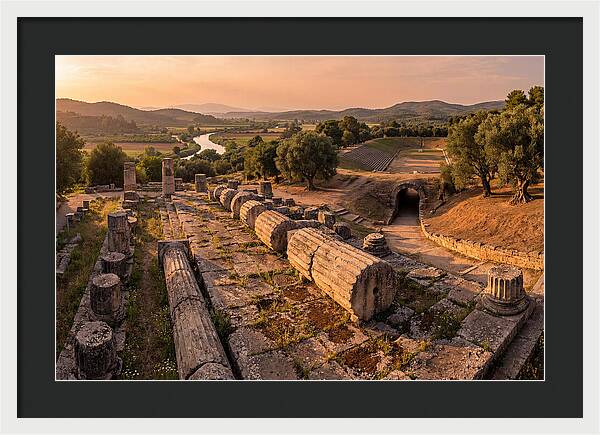 Ancient Olympia At Golden Hour