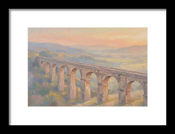 Ancient Roman Aqueduct Bridge