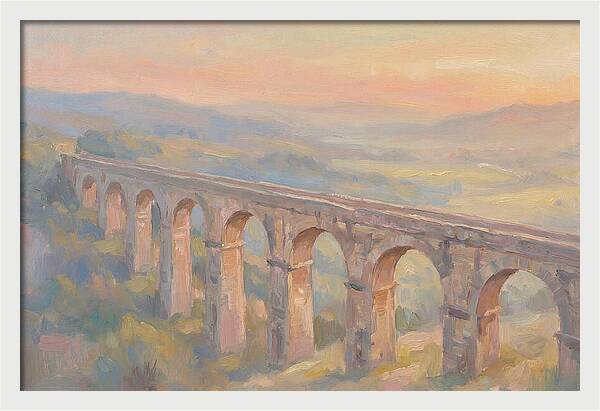 Ancient Roman Aqueduct Bridge