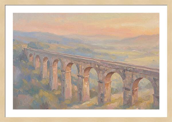 Ancient Roman Aqueduct Bridge