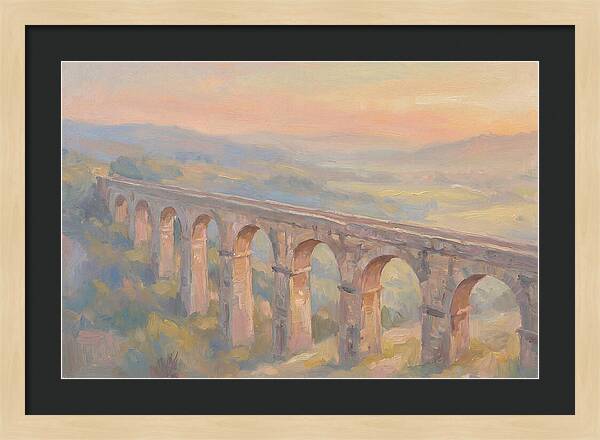 Ancient Roman Aqueduct Bridge
