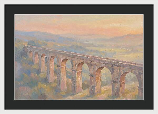 Ancient Roman Aqueduct Bridge