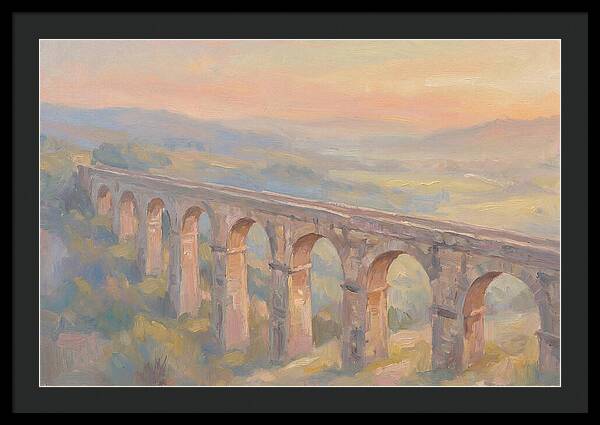 Ancient Roman Aqueduct Bridge
