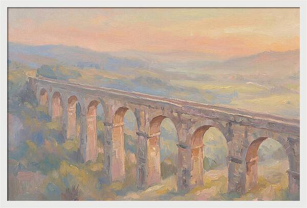 Ancient Roman Aqueduct Bridge