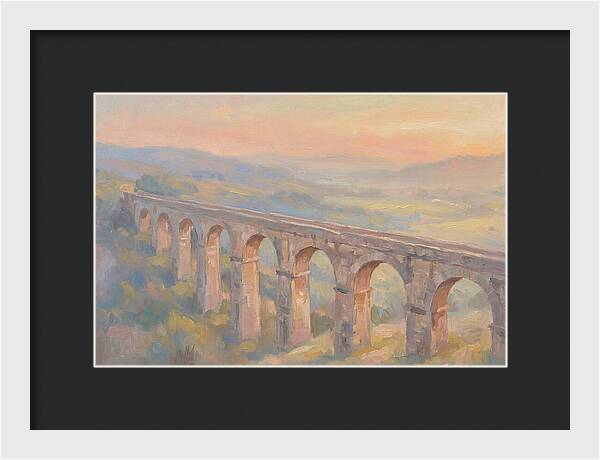 Ancient Roman Aqueduct Bridge