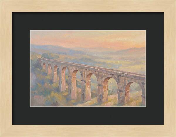 Ancient Roman Aqueduct Bridge