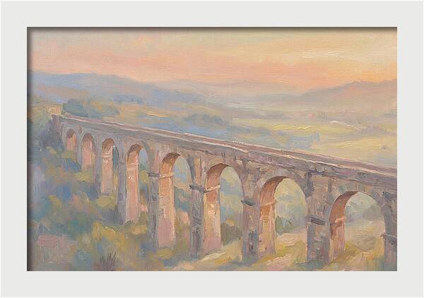Ancient Roman Aqueduct Bridge