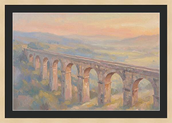Ancient Roman Aqueduct Bridge