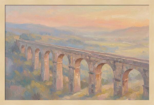 Ancient Roman Aqueduct Bridge