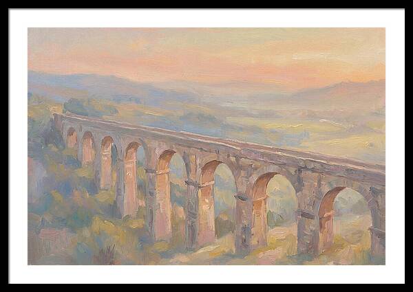 Ancient Roman Aqueduct Bridge