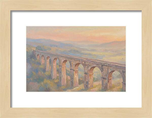 Ancient Roman Aqueduct Bridge