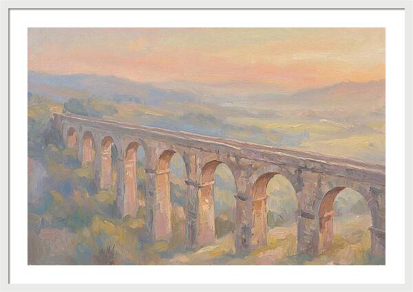 Ancient Roman Aqueduct Bridge