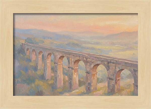 Ancient Roman Aqueduct Bridge