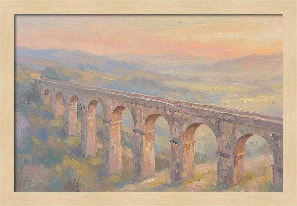 Ancient Roman Aqueduct Bridge
