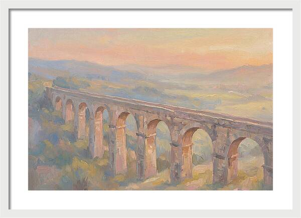 Ancient Roman Aqueduct Bridge