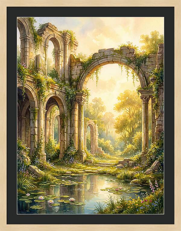 Ancient Ruins Bathed In Light