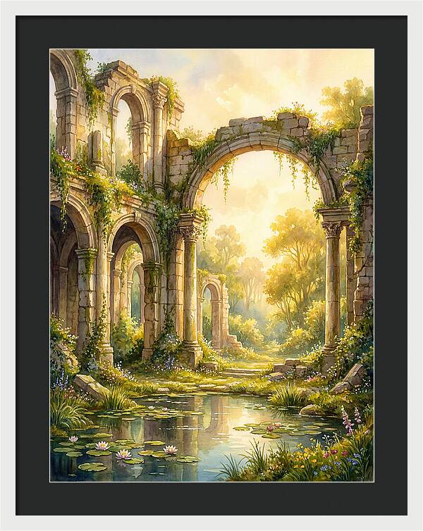 Ancient Ruins Bathed In Light