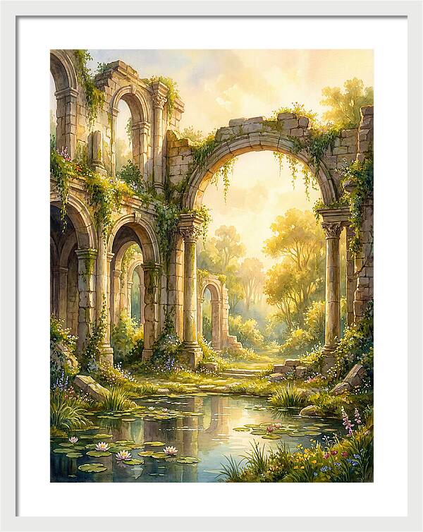 Ancient Ruins Bathed In Light