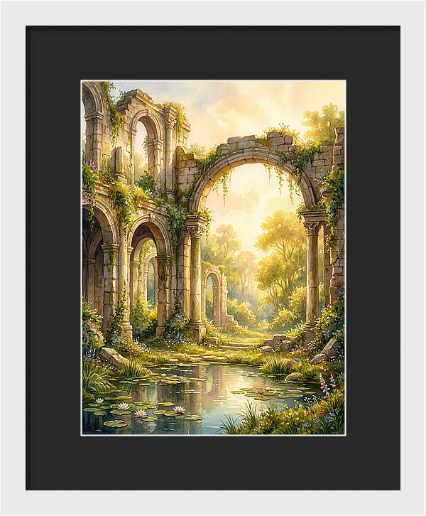 Ancient Ruins Bathed In Light
