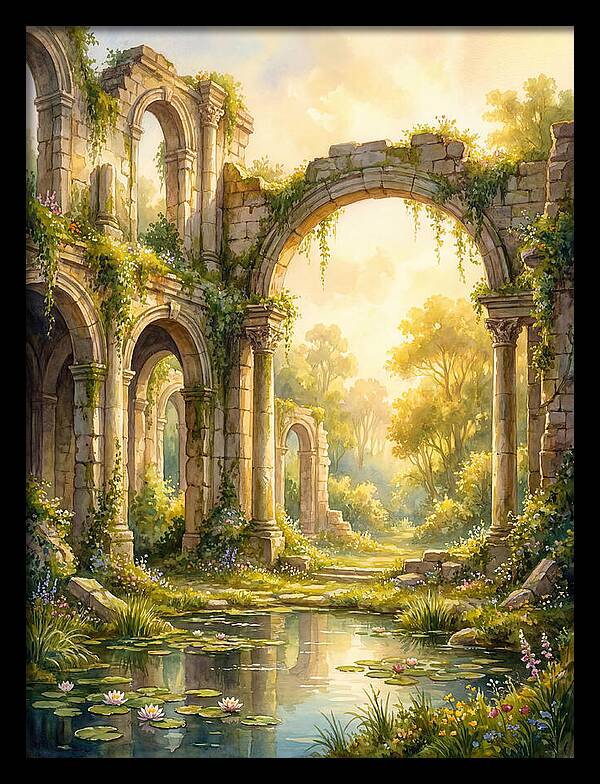 Ancient Ruins Bathed In Light