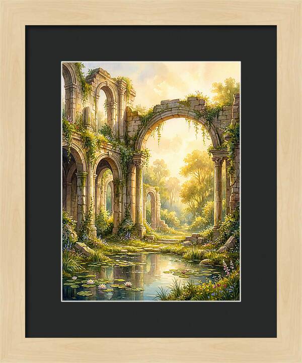 Ancient Ruins Bathed In Light