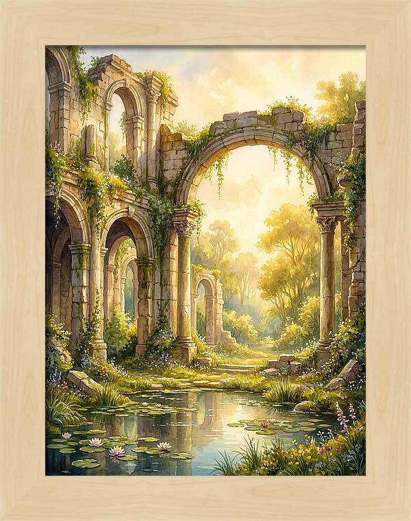Ancient Ruins Bathed In Light