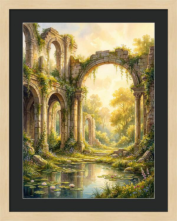 Ancient Ruins Bathed In Light