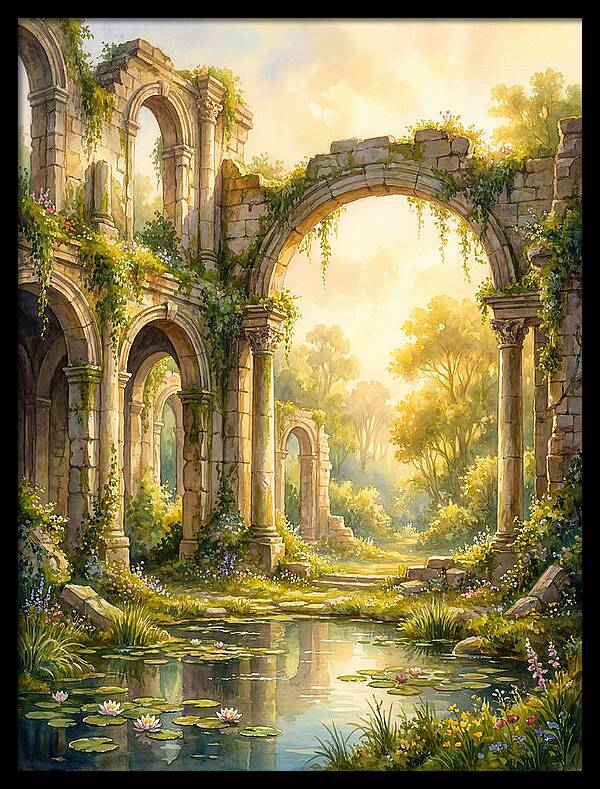 Ancient Ruins Bathed In Light
