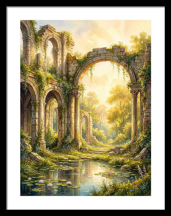 Ancient Ruins Bathed In Light