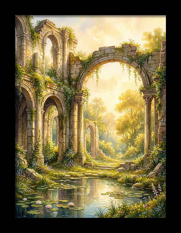 Ancient Ruins Bathed In Light