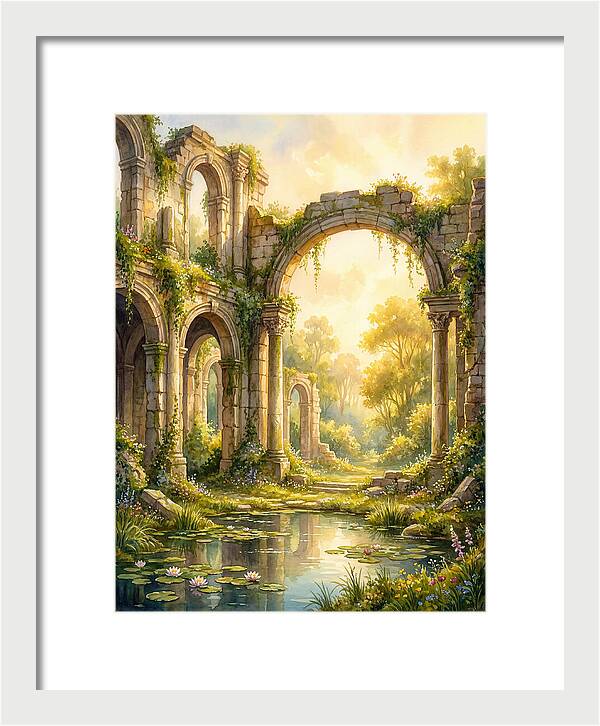 Ancient Ruins Bathed In Light