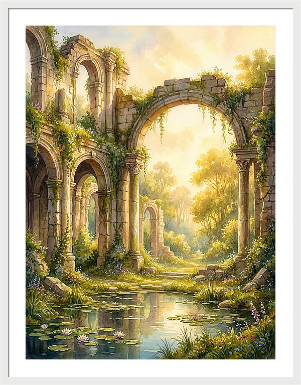 Ancient Ruins Bathed In Light