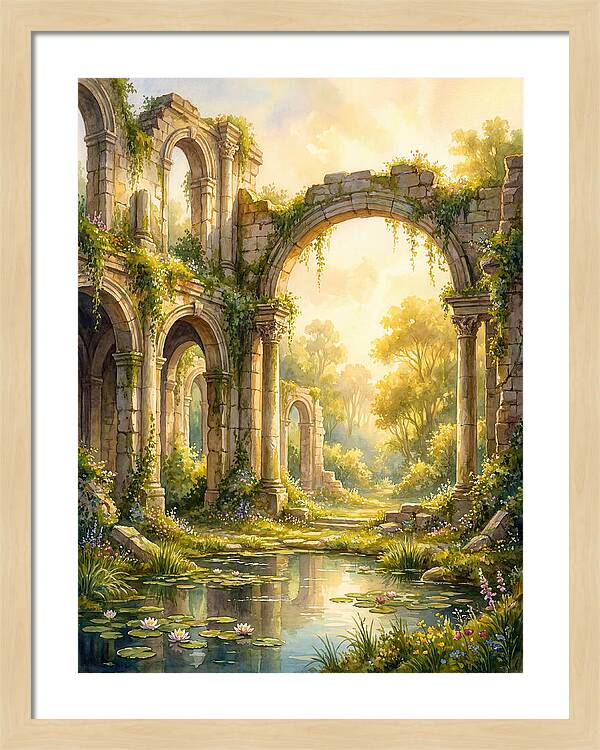 Ancient Ruins Bathed In Light
