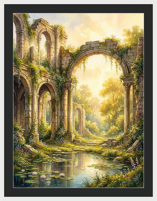 Ancient Ruins Bathed In Light