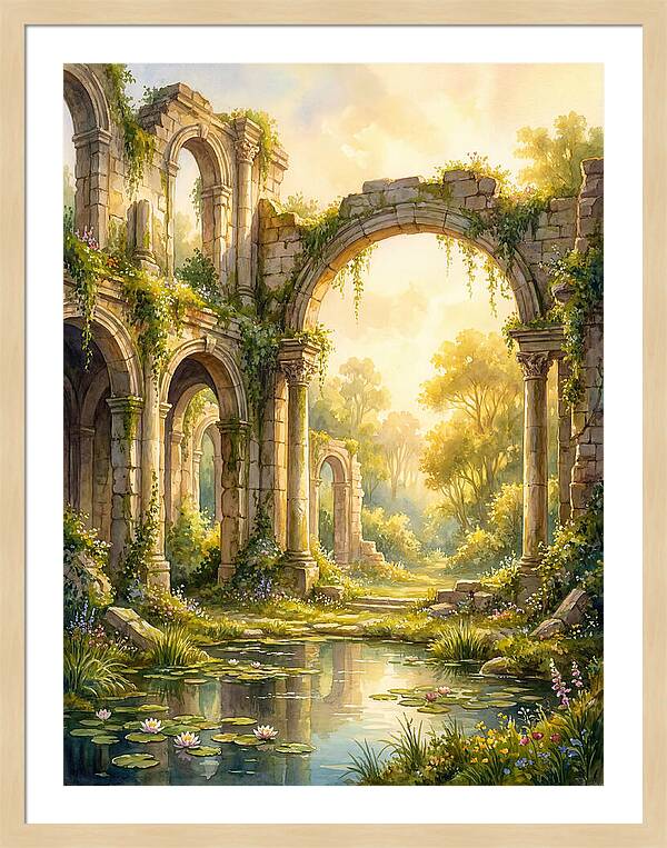 Ancient Ruins Bathed In Light