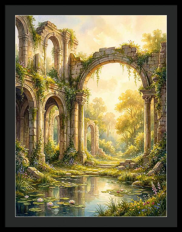 Ancient Ruins Bathed In Light