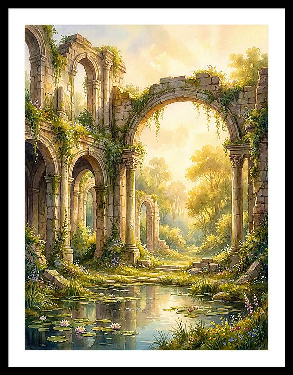 Ancient Ruins Bathed In Light