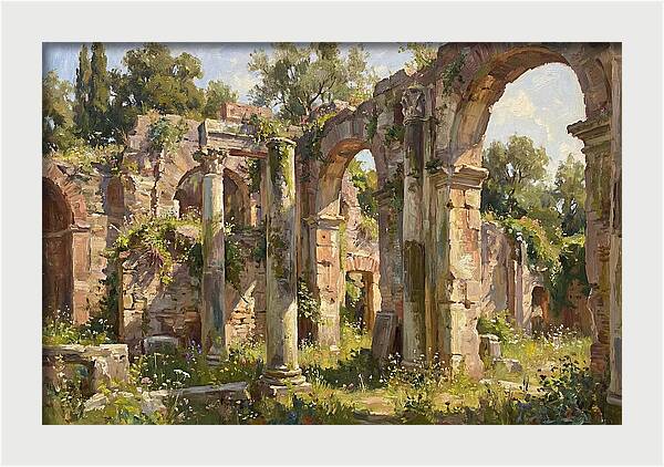 Ancient Ruins Embraced By Nature