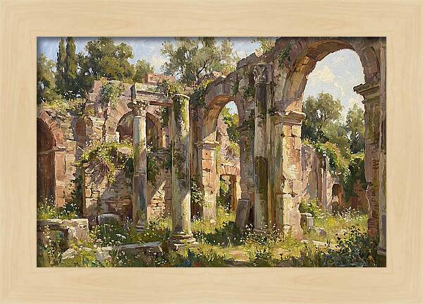 Ancient Ruins Embraced By Nature