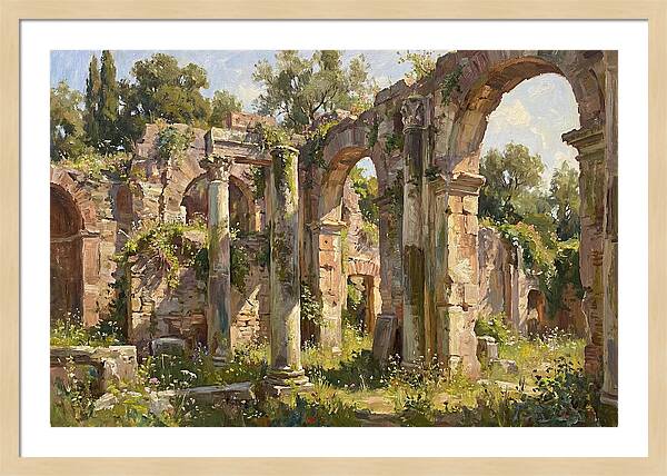 Ancient Ruins Embraced By Nature