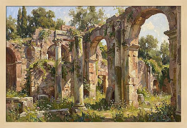Ancient Ruins Embraced By Nature