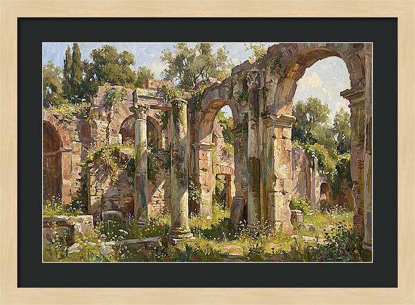 Ancient Ruins Embraced By Nature