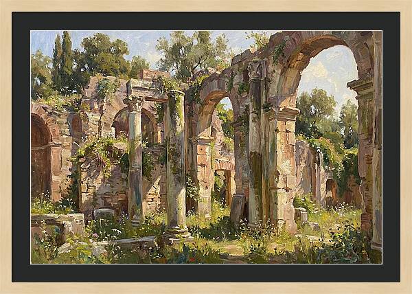 Ancient Ruins Embraced By Nature