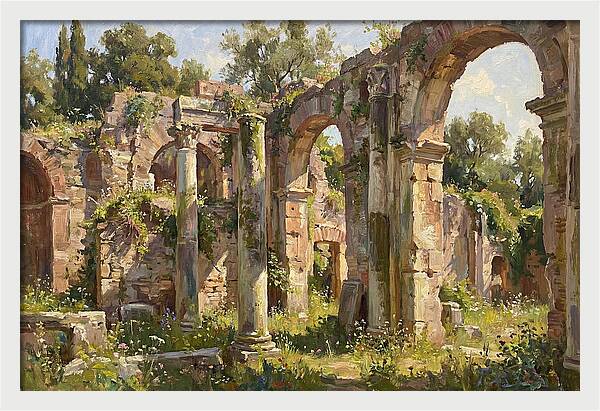 Ancient Ruins Embraced By Nature