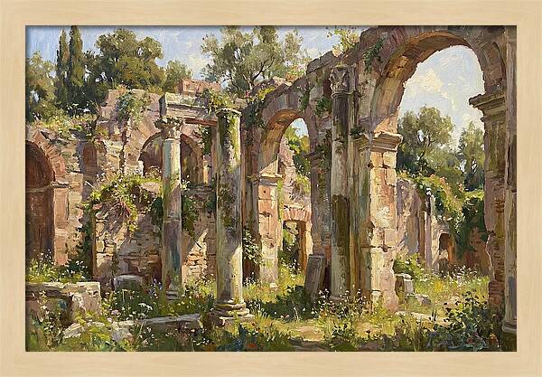 Ancient Ruins Embraced By Nature