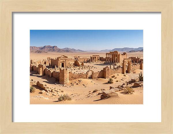 Ancient Ruins In Desert Landscape