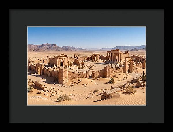 Ancient Ruins In Desert Landscape