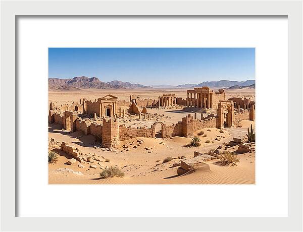 Ancient Ruins In Desert Landscape